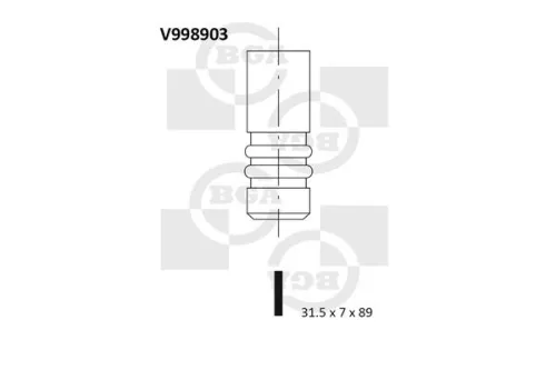 BGA Exhaust Valve (V998903)