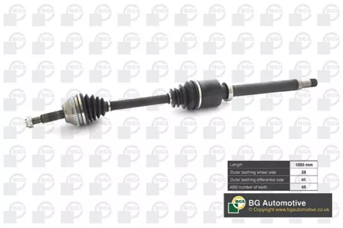 BGA BGA DS2342R Bga Front Right Drive Shaft For Ford Transit Transit Tourneo 