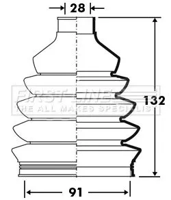 FIRST LINE FIRST LINE FCB2386  FIRST LINE Drive Shaft Cv Boot Kit 