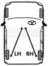 FIRST LINE FIRST LINE (FKB3350) Cable Pull, parking brake 