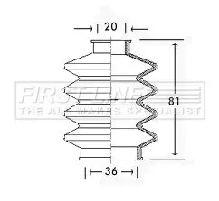 FIRST LINE FIRST LINE FCB2423  FIRST LINE Drive Shaft Cv Boot Kit 
