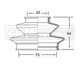 FIRST LINE FIRST LINE FCB2425  FIRST LINE Drive Shaft Cv Boot Kit 