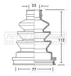 FIRST LINE FIRST LINE FCB2532  FIRST LINE Drive Shaft Cv Boot Kit 