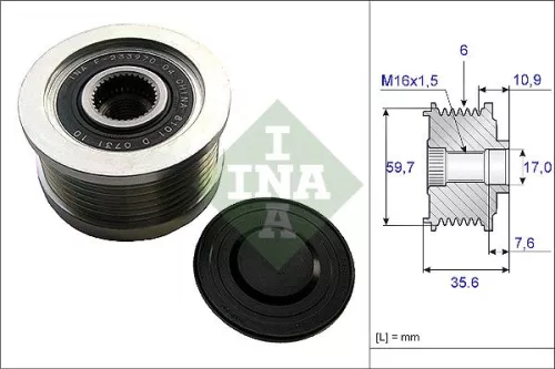Ina Overrunning Alternator Clutch Pulley For Hyundai Kia Carens Cerato Elantra Highway Va