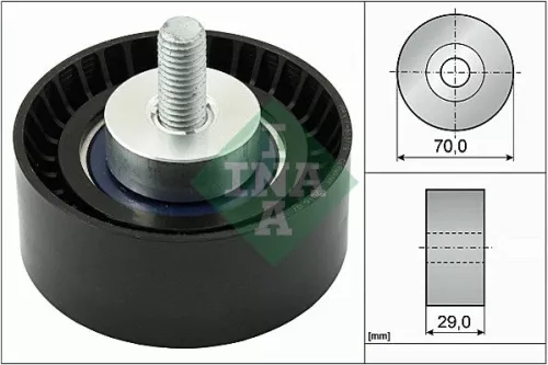 Ina Deflection Idler Guide Pulley V-ribbed Belt For Fiat Iveco Daily Ducato