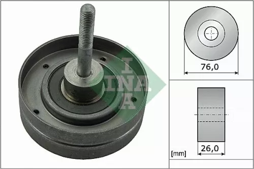 Schaeffler INA Schaeffler INA 532 0351 30 Ina Deflection Idler Guide Pulley V-ribbed Belt For Volvo 850 S70 S80 V70 