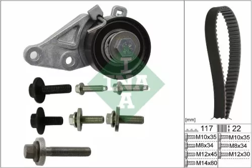 Ina Timing Belt Kit For Ford Ford Australia Mazda Volvo 121 2 Courier Fiesta Foc