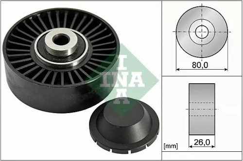 Schaeffler INA Schaeffler INA 532 0370 20 Ina Deflection Idler Guide Pulley V-ribbed Belt For Alfa Romeo Fiat Lancia 145 146 147 