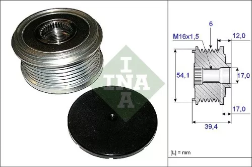 Ina Overrunning Alternator Clutch Pulley For Ford Ford Usa Mazda 2 Ecosport Fiesta Fusion