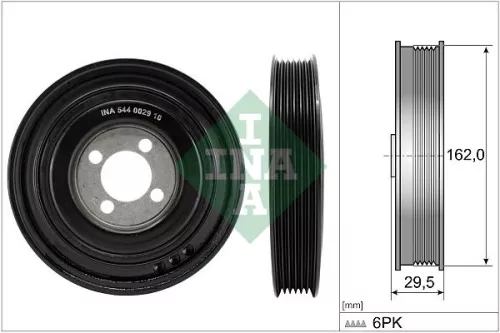 Ina Crankshaft Pulley for Alfa Romeo Chevrolet Chrysler Fiat Ford Lancia Op