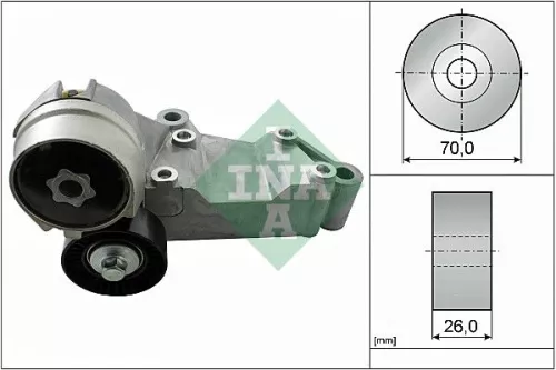 Ina Belt Tensioner V-ribbed Belt For Ford Focus Tourneo Connect Transit Connect