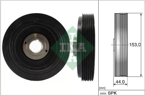 Ina Crankshaft Pulley for Citroën Fiat Peugeot 306 405 406 806 Berlingo / B