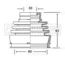  FIRST LINE Drive Shaft Cv Boot Kit