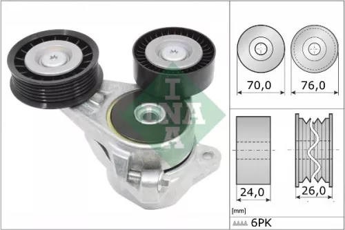 Ina Belt Tensioner V-ribbed Belt For Ford C-max Focus Focus C-max
