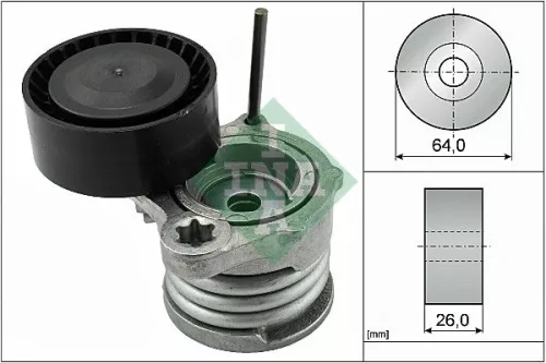 Ina Belt Tensioner V-ribbed Belt For Alpina Bmw 1 3 D3
