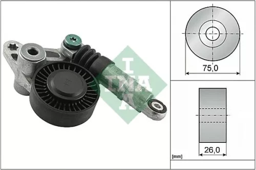 Schaeffler INA Schaeffler INA 534 0098 10 Ina Belt Tensioner V-ribbed Belt For Audi Audi (Faw) Porsche Vw A4 A4 Allroad A5 