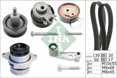 Ina Water Pump & Timing Belt Kit For Audi Seat Vw Vw (Svw) A2 Bora Golf Leon Lup