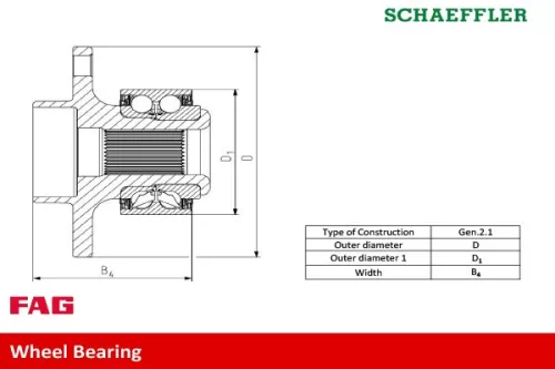 Schaeffler FAG Schaeffler FAG 713 6680 50 Fag Front Wheel Bearing Kit For Mercedes-benz Viano Vito Vito / Mixto 