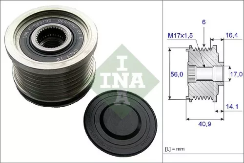 Ina Overrunning Alternator Clutch Pulley For Alfa Romeo Lancia 159 4c 4c Spider Brera Del