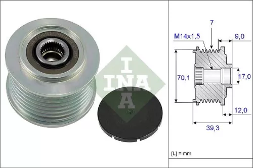 Schaeffler INA Schaeffler INA 535 0214 10 Ina Overrunning Alternator Clutch Pulley For Honda Accord Civic Cr-v Fr-v 