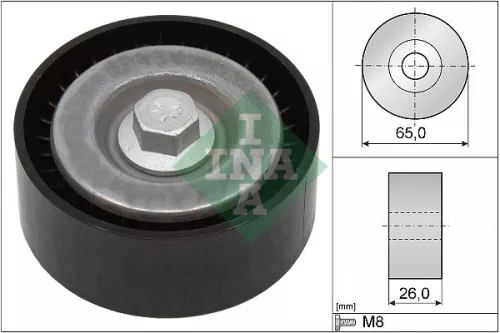 Ina Deflection Idler Guide Pulley V-ribbed Belt For Chevrolet Opel Saab Vauxhall 9-5 A