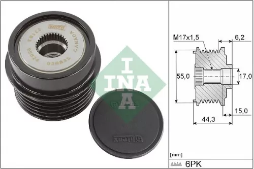 Ina Overrunning Alternator Clutch Pulley For Toyota Auris Corolla