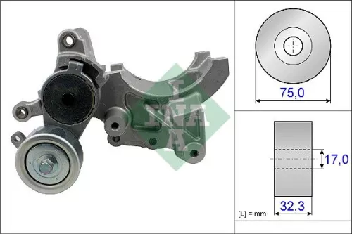 Schaeffler INA Schaeffler INA 534 0452 10 Ina Belt Tensioner V-ribbed Belt For Toyota Fortuner Land Cruiser 90 Land Cruise 