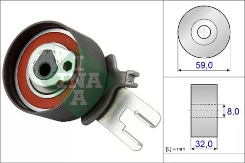 Ina Timing Belt Tensioner Pulley For Volvo C30 C70 S40 S60 S80 V40 V50 V60 V70 X