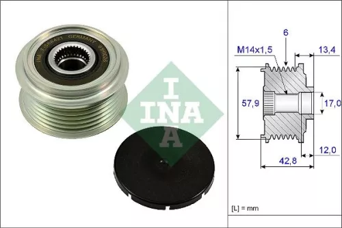 Ina Overrunning Alternator Clutch Pulley For Porsche Subaru Toyota Auris Corolla Panamera