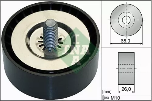 Ina Deflection Idler Guide Pulley V-ribbed Belt For Chevrolet Holden Opel Vauxhall Ant