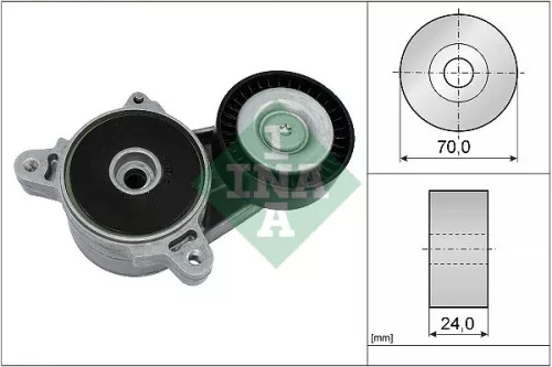 Ina Belt Tensioner V-ribbed Belt For Chrysler Dodge Jeep Mitsubishi Avenger Cali