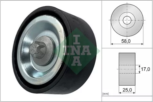 Deflection/Guide Pulley, V-ribbed belt
