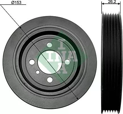 Ina Crankshaft Pulley for Hyundai Kia Accent Carens Cee'd Cerato Elantra Gr