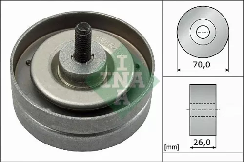 Schaeffler INA Schaeffler INA 532 0789 10 Ina Deflection Idler Guide Pulley V-ribbed Belt For Vw Lt 28-35 Lt 28-46 