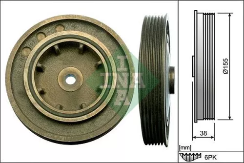 Schaeffler INA Schaeffler INA 544 0101 10 Ina Crankshaft Pulley for Nissan Opel Renault Vauxhall Interstar Laguna Mas 