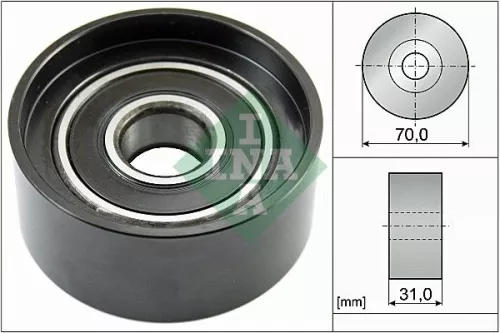 Schaeffler INA Schaeffler INA 532 0588 10 Ina Deflection Idler Guide Pulley V-ribbed Belt For Honda Accord Cr-v Fr-v 