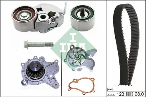 Ina Water Pump & Timing Belt Kit For Hyundai Kia Carens Cee'd Cerato Elantra Gra