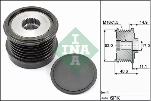 Schaeffler INA Schaeffler INA 535 0293 10 Ina Overrunning Alternator Clutch Pulley For Infiniti Infiniti (Dfac) Mercedes-benz Merce 