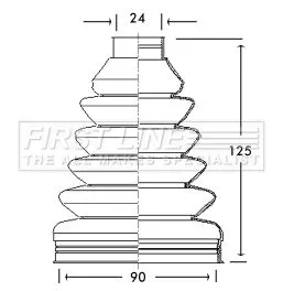 FIRST LINE FIRST LINE FCB2661  FIRST LINE Drive Shaft Cv Boot Kit 