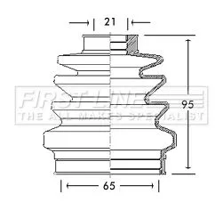  FIRST LINE Drive Shaft Cv Boot Kit