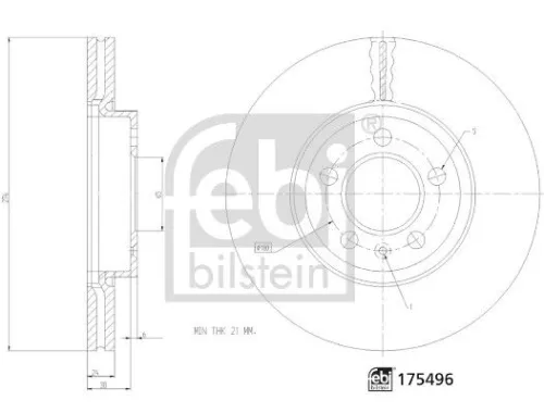 FEBI BILSTEIN FEBI BILSTEIN 175496 Brake Disc 