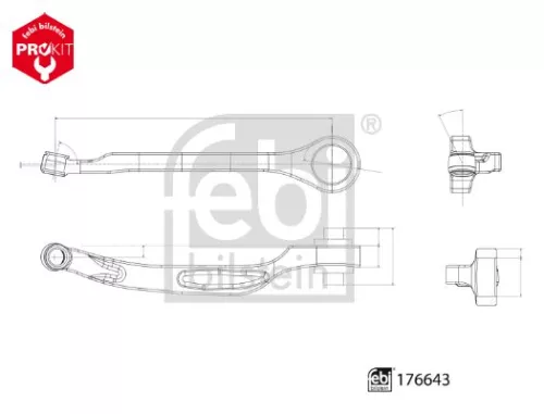 FEBI BILSTEIN FEBI BILSTEIN 176643 Control/Trailing Arm, wheel suspension 