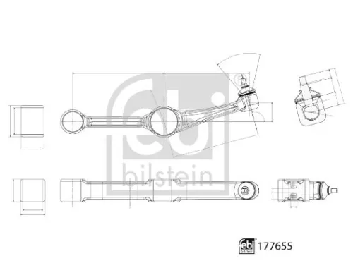 FEBI BILSTEIN FEBI BILSTEIN 177655 Control/Trailing Arm, wheel suspension 