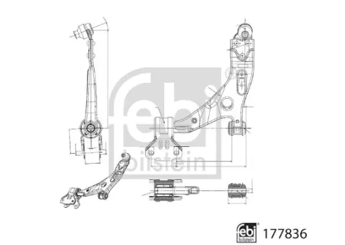 FEBI BILSTEIN FEBI BILSTEIN 177836 Control/Trailing Arm, wheel suspension 