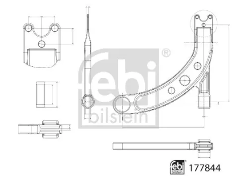FEBI BILSTEIN FEBI BILSTEIN 177844 Control/Trailing Arm, wheel suspension 