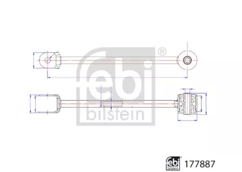 FEBI BILSTEIN FEBI BILSTEIN 177887 Control/Trailing Arm, wheel suspension 