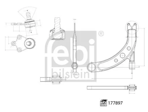 FEBI BILSTEIN FEBI BILSTEIN 177897 Control/Trailing Arm, wheel suspension 
