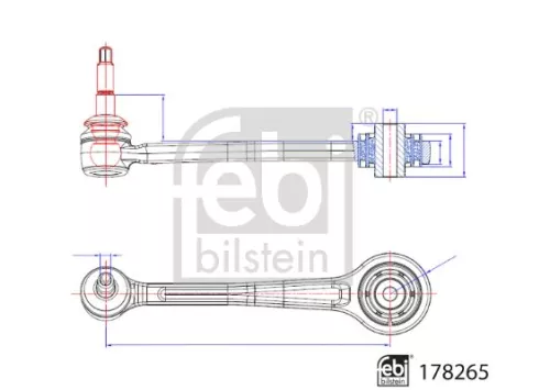 FEBI BILSTEIN FEBI BILSTEIN 178265 Control/Trailing Arm, wheel suspension 