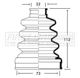 FIRST LINE FIRST LINE FCB2709  FIRST LINE Drive Shaft Cv Boot Kit 