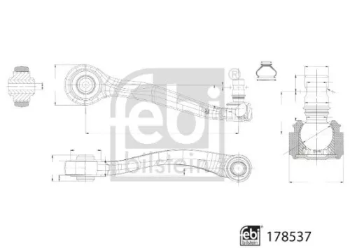 FEBI BILSTEIN FEBI BILSTEIN 178537 Control/Trailing Arm, wheel suspension 